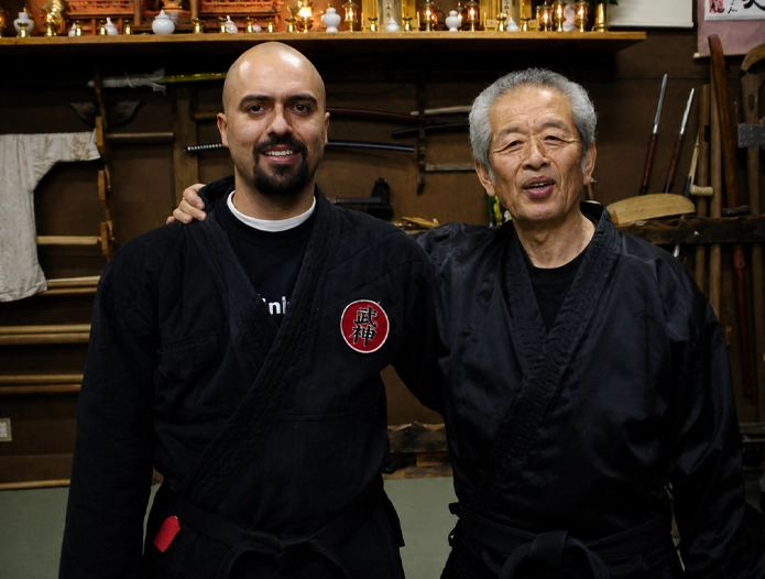 Lic. Arnoby Sinam Alba y Hatsumi Sensei en Nodashi, Japón 2003