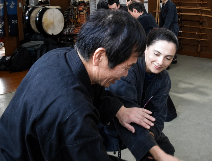 Lic. Yaneth Fragozo y Shiraishi Sensei en Nodashi, Japón 2008