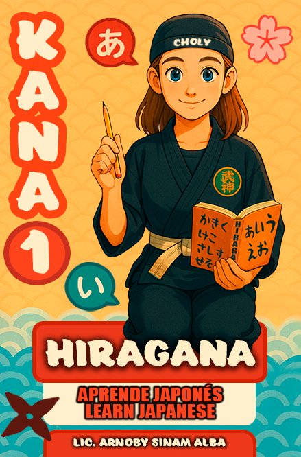 Portada libro KANA 1 Hiragana — Arnoby Sinam