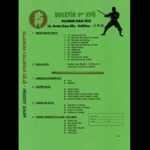 Boletín 9no Kyū - Kyūkyū