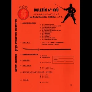 Boletí­n 6to Kyū - Rokkyū