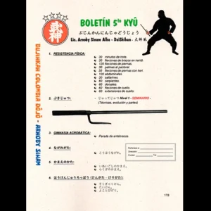 Boletí­n 5to Kyū - Gokyū