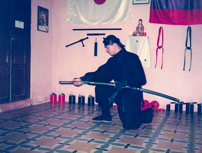 Arnoby Sinam Alba, Kenjutsu Bujinkan, Pamplona 1994